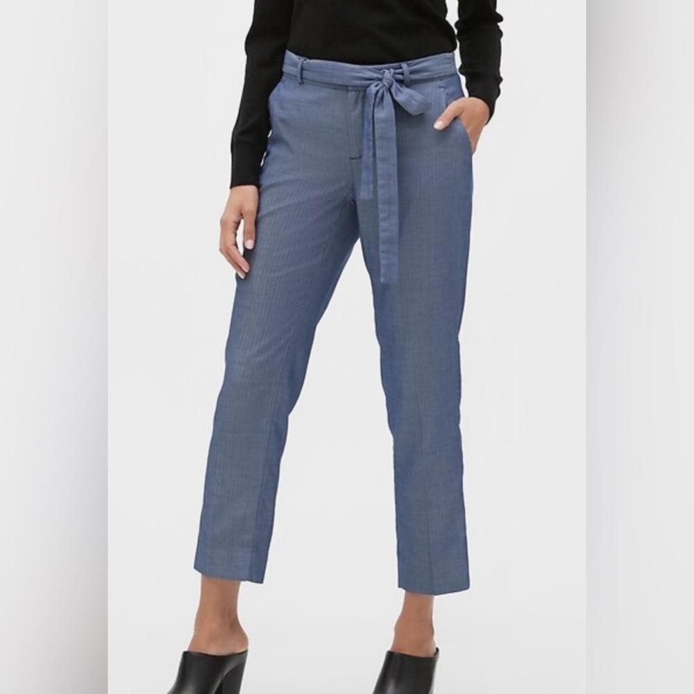 Banana Republic Avery Tie Waist Tailored Pants